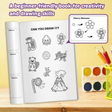 A Book About How To Draw Anything For Kids – Step By Step Drawing Book, Easy Sketch Guide For Beginners, Animals Objects Cartoon Drawing Practice Workbook For Boys And Girls Back To School - Drawing Book - View 10