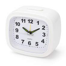 1pc Analog Alarm Clock, Silent Non-Ticking, Snooze Night Light, 1 AA Battery Operated Not Included, ABS Shell, Large Number Bedside Desk Clock For Bedroom Nightstand Living Room Office Dorm Kitchen, Gift For Dad Mom Girlfriend Students Elderly - Multicolor - View 17