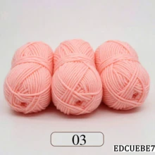 EDCUEBE7 1/3pcs/150g 5股混色米白色壓克力毛線，中粗米白色毛線 - 適合手工編織、手工織布、DIY手工藝、編織和鉤針，柔軟且多功能，適用於DIY鉤針和編織包 - 5股50G毛線 - 查看 162
