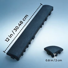 12x24 Inch Interlocking Outdoor Plastic Floor Tiles, 10/20 Pieces Per Pack With Corner Pieces And Edge Strips, Snap-Fit ​​Splicing System, Heat-Resistant And Slip-Resistant, Suitable For Indoor And Outdoor Spaces. - Long Floor - View 6