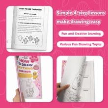 A Book About How To Draw Anything For Kids – Step By Step Drawing Book, Easy Sketch Guide For Beginners, Animals Objects Cartoon Drawing Practice Workbook For Boys And Girls Back To School - Drawing Book - View 6