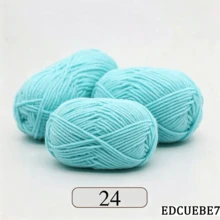 EDCUEBE7 1/3pcs/150g 5股混色米白色壓克力毛線，中粗米白色毛線 - 適合手工編織、手工織布、DIY手工藝、編織和鉤針，柔軟且多功能，適用於DIY鉤針和編織包 - 5股50G毛線 - 查看 100