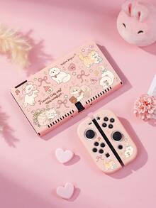 New Switch 2 (2025) Game Console Accessories, Cute Fresh Style Theme, Kitten Rose Pattern Printed Switch Protective Case, Compatible With Switch 2/Switch NS/Switch OLED/Lite, Suitable For Switch 2/Switch Game Console Accessories, Full Set, Storage Bag, Card Slot Dock, Switch Protective Case, Best Gift For Switch Players - Multicolor - View 15