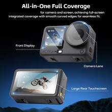 3-In-1 Screen Protector, Tempered Glass Film, Lens Cover, Lens Pouch, Storage Box Compatible With OSMO Action 6 Accessories/Suitable For OSMO Action 6/OSMO Action 5/OSMO Action 4 - View 5