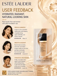 Estée Lauder 雅詩蘭黛 Double Wear 持久底妝 #61 1CO，1ml 試用裝，5/10件，滋養肌膚，質地平滑，不卡粉，提亮膚色，適合乾性肌膚 - 沁水養膚粉底液61 1ml - 查看 10