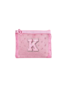 Pink Heart Mesh Letter Embroidery Storage Pouch, Printed Zipper Small Clutch, Lightweight Breathable Portable Makeup Bag, Can Store Pills, Cold Medicine, Common Medicines, Also Store Earrings, Coins, Beauty Tools, Suitable For Daily Commute, Short Trips, Outdoor Outings, Home Storage, Suitable For Girls, Moms, Students, Business Travelers, Birthday, Back To School, Vacation Gifts, Mini Sundries Storage Bag, Portable Makeup Pouch - Multicolor - View 23