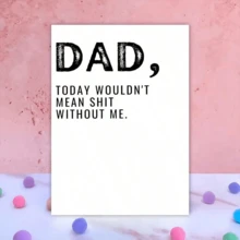 1pc "No Matter How Old A Girl Is, She Will Always Need Her Father" Father's Day Card Filled With Love. Express Love And Gratitude To Father, Perfect For Father's Day, Birthday And Thanksgiving Gifts. - Multicolor - View 9