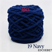 EDCUEBE7 1/2/3/5 卷，约 90-100g/根冰条编织单股粗纱，适用于 DIY 围巾、包、拖鞋、玩偶、毛毯、靠垫、毛绒玩具（颜色随机） - 彩色 - 查看 53