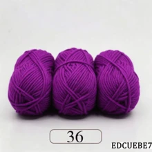 EDCUEBE7 1/3pcs/150g 5股混色米白色壓克力毛線，中粗米白色毛線 - 適合手工編織、手工織布、DIY手工藝、編織和鉤針，柔軟且多功能，適用於DIY鉤針和編織包 - 5股50G毛線 - 查看 116