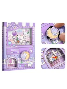1pc Gashapon Machine Bean Book (80 Sheets) Fun Challenge Game Book, Full Color Inner Pages Gashapon Pocket Book, Rabbit Panda Shiba Inu Cat Capybara Cartoon Creative Notebook Pocket Book, Cute Cartoon 64K Notebook, Fun Stationery Pocket Planner Memo Book, Planner Diary Book, School Supplies, Notebook, Thickened Portable, Blank Pocket Book For Classroom Play, Full Color Inner Pages Pocket Book Cartoon Creative Notebook Pocket Book, Cute Cartoon 64K Notebook, Fun Stationery Pocket Planner Memo Book, Easy To Carry, Convenient Storage - Multicolor - View 15