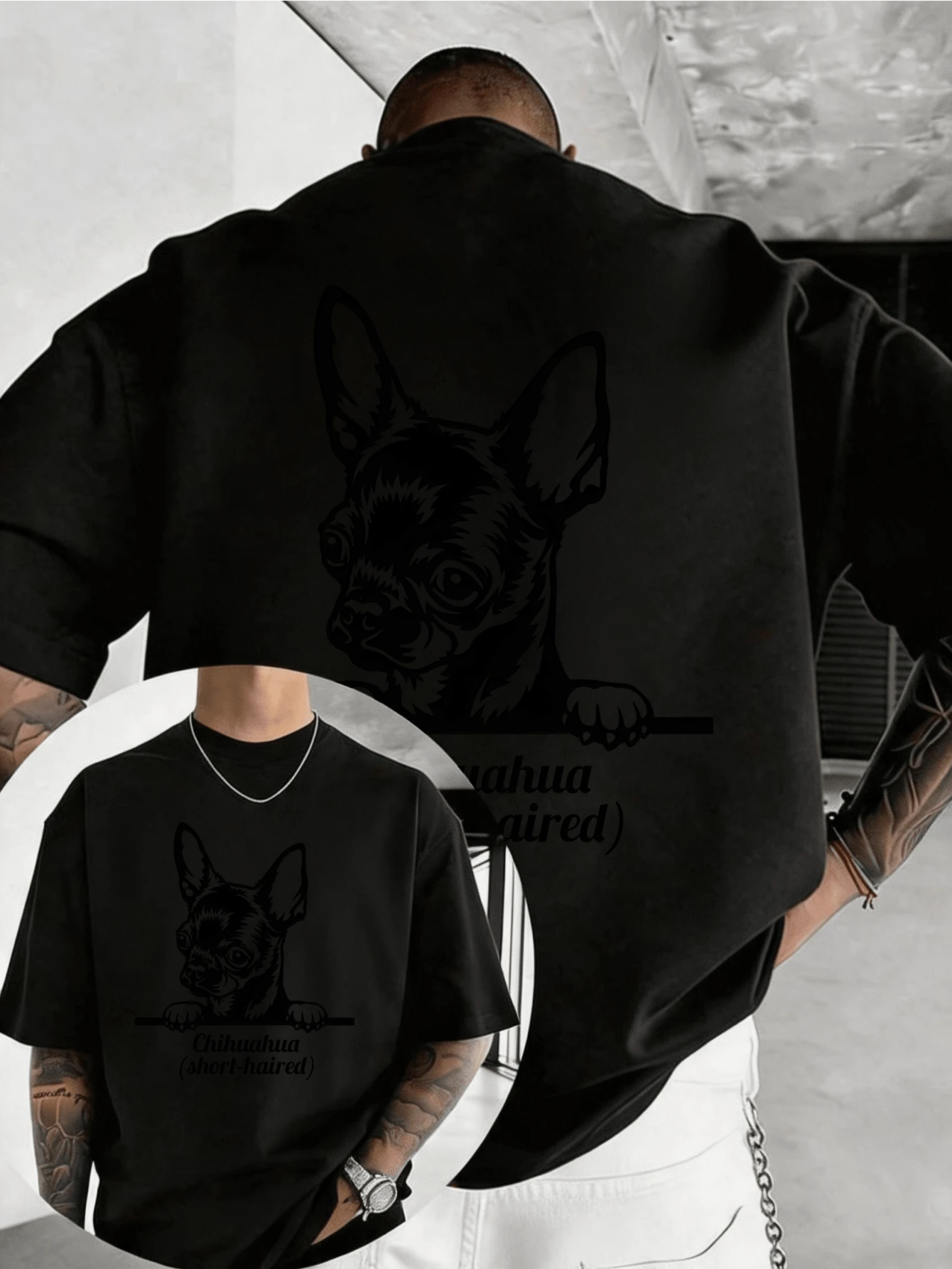Camisetas de hombre - Negro - Ver 1