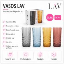 U HOME - LAV Set de 4 Vasos Colores Variados - Odin 356cc - Ver 3