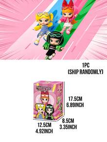 MOLLY Powerpuff Girls Series Blind Box Figure Gift, Toy Figure Blind Box, Cute Molly Figure Statue Toy Display, Theme Party Scene Decoration Gift, Home Decor, Back To School Season Gift, Birthday Christmas Gift Powerpuff Girls Cartoon Figure - Multicolor - View 8
