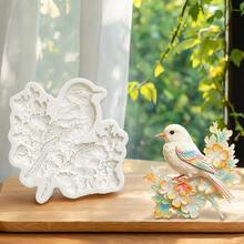 Exquisite Baroque Style Three-Dimensional Curly Grass Pattern Candy Mold, Natural And Fresh Flower And Bird Shape Jelly Mold, Suitable For Animal And Plant Theme Party Decoration, Can Be Used To Make Chocolate, Ice Cream, Key Chain Pendants - View 3