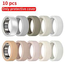 Bộ 10 vỏ bọc nhẫn tương thích với Oura Ring Gen 4, Oura Ring Gen 3, Oura Ring/Galaxy Ring, ốp bảo vệ nhẫn chống trầy xước bằng silicone co giãn cho nam và nữ - Xem 1