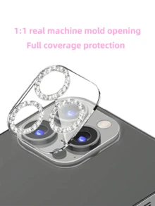 CSDZ 2 Packs Compatible With IPhone 17 17pro 17promax 16 16plus 16pro 16promax 14plus 15pro 13 12mimi 11promax, High Definition Full Coverage Glass Protective Film, 9H Hardness, Scratch And Drop Resistant, Easy To Install, Lens Protective Film, Compatible With IPhone 17 Pro Lens Protective Film, Compatible With IPhone 14 Lens Protective Film [International Version Instead Of Local Version] - Multicolor - View 5