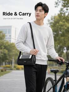Waterproof Bicycle Handlebar Bag, Large Capacity Oxford Cloth Front Storage Pouch Suitable For Mountain Bike/Electric Bike/Scooter, Can Hold Phone, Sunglasses, Keys And Tools, Versatile For Commuting And Outdoor Riding - A - View 6