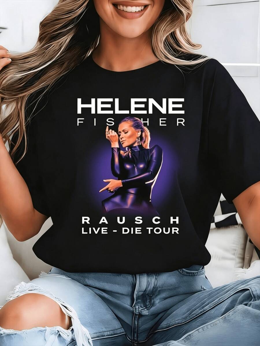 Women T-Shirts - 黑色 4 - 查看 1