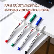 2pieces/4pieces Colour Erasable Whiteboard Marker Pens, Ultra-Fine 0.5mm, Teaching Office Stationery, Creative Color Markers, Water-Based Black Dry Erase Markers, Suitable For Halloween, Christmas, School Stationery, Professional Art Use - Multicolor - View 7