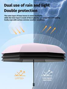 Automatic Folding Large High-Quality Umbrella, Windproof & Waterproof Strong Umbrella, Family Entertainment Outdoor Rainproof & Sun Protection Dual-Use Parasol - Multicolor - View 10