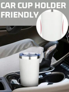 6PCS-20oz Tumbler With Lid Stainless Steel Double Wall Vacuum Insulated Tumblers Powder Coated Cups Travel Mug Keep Drinks Cold And Hot - Multicolor - View 7