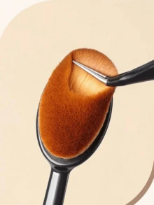 3/2/1pc Black Nail Brush, Cleaning Brush, Mirror Powder Brush, Dusting Brush, Concealer Brush Multi-Function Makeup Brush Set, Soft And Portable - Multicolor - View 6