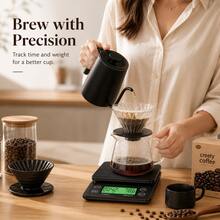 Digital Coffee Scale With Timer Function 5kg/3kg 0.1g High Precision | Backlit LCD Screen, Tare Function & Multi-Unit Conversion, Suitable For Pour Over Coffee, Espresso And Kitchen - 0.1g - View 4