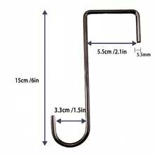 4pcs No-Drill Rust-Proof Fence Hooks, High Load-Bearing Multi-Functional Balcony Railing Flower Pot Hanging Rack - 4 - View 3