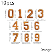 10/20/30pcs Multicolored Embroidered Number Patches, Combination Number Clothing Patches For DIY Decoration On Shirts, Skirts, Pants, Hats, Jeans - Multicolor - View 14
