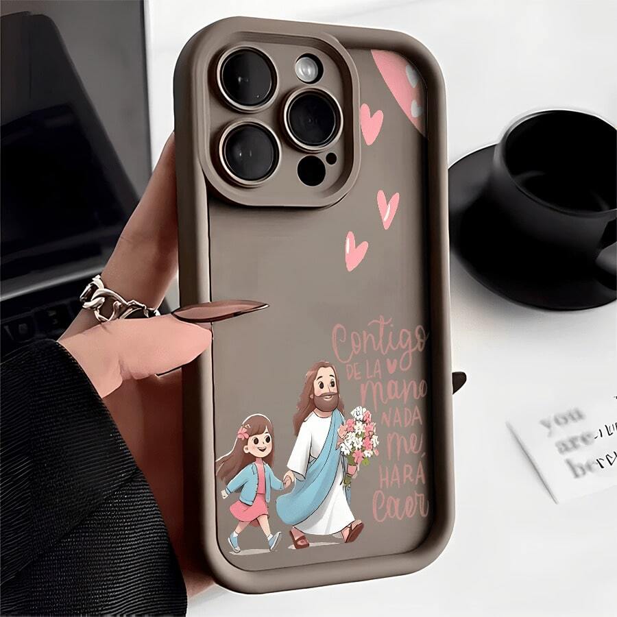 This Pink Floral Bouquet Phone Case For Boys And Girls Is Compatible With Apple 16E/15/14/13/12/11/PRO/PLUS/PROMAX/MINI, S/A/M/NOTE, S/G/EDGE/E, Transition Spark/HANTOM/CAMON/, Honor 400/PLAY/X/Y, Reno/A/F, 14//POCO/NOTE, And Other Models. Made Of Clear TPU, It's Simple, Stylish, And Durable. It's An Ideal Choice For Valentine's Day, Halloween, Christmas, Personal Use, Or As A Gift. - 全穀類咖啡 - 查看 1