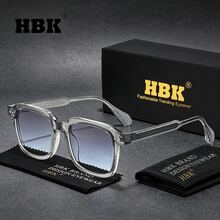 HBK New Style Sunglasses PC+CP Material Temple Metal Core Unisex For Outdoor Activities Travel Photography Props Birthday Gift Choice - K40212 - View 1