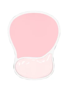 1件水晶矽膠透明滑鼠墊與腕墊，適用於滑鼠墊、鍵盤掌托與腕部支撐墊，涼爽舒適，符合人體工學設計 - 查看 8