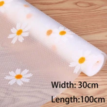 1 Roll Cabinet Liner, Moisture-Proof Heat-Resistant Non-Slip Drawer & Desktop Mat, Waterproof Oil-Proof Dust-Proof, Suitable For Cabinets Drawers Refrigerator, Easy To Clean, Kitchen Countertop Furniture Storage Mat, Home Christmas Party Storage Kitchen Accessories - Daisy - View 14