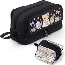 Desktop Stationery Large Capacity Pencil Case, Gift Giving, 4-Layer Zipper Multifunctional Pen Holder,Back To School Supplies, First Day Of School - Multicolor - View 9