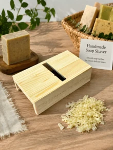 1 buah Serbaguna dari Kayu Solid untuk Memotong dan Merapikan, Memotong Sabun/Lilin Buatan Tangan, Alat Pemotong Keju Serbaguna, Kerajinan Merapikan Sabun dan Lilin Buatan Tangan, Alat Merapikan Perlengkapan Rumah Tangga. - A - View 5
