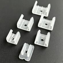 30pcs 6mm Single Hole PC Plastic Snap-In LED Strip U-Shaped Mounting Clips With Installation Screws, Compatible With Flexible Neon PCB Soft Light Strips - 30-pack, 6mm Wide Single Buckle - View 3