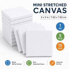 15 buah/5 buah/1 buah Papan Kanvas Mini, Cocok untuk Lukisan Minyak dan Cat Air - Pilihan Ideal untuk Proyek Seni Kecil - Beraneka warna - View 11