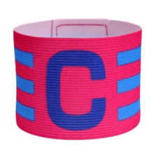 1Pc Football Armband, Three-Stripe Letter C Football Captain Armband, Elastic And Wear-Resistant - Adjustable Arm Strap - Sports Training Armband, Exclusive For Football Captains In Matches And Training - Three Striped C-shaped Armband - View 7