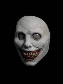 1pc Halloween Horror Mask, Suitable For Halloween Cosplay, Hand-Painted, May Have Minor Defects, Paint Bleeding And Slight Stains During Production, Please Refer To The Third Real Photo For Details - Multicolor - View 6