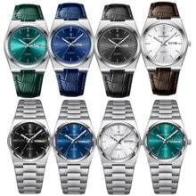 POEDAGAR 1 pièce Montre à quartz en acier inoxydable lumineuse et étanche avec calendrier pour hommes, cadeaux d'affaires, cadeaux d'anniversaire, cadeaux pour la fête des pères, essentiels pour la rentrée scolaire - Multicolore - Voir 13