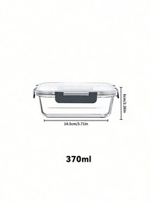 3個/1個玻璃廚房儲物容器，氣密食品保存盒，配有易開/關可堆疊蓋子，適用於廚房和儲藏室儲存，密封玻璃便當盒，冰箱保鮮盒，微波爐、烤箱、冰箱和洗碗機適用 - 黑色 - 查看 11