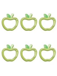 6pcs Cute Apple Shaped Keychain Clips, Suitable For Keychains, Water Bottle Lanyards, Dog Leashes, Bag Clasp Decorative Accessories - Multicolor - View 8