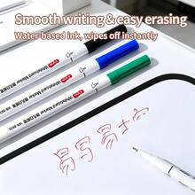 2pieces/4pieces Colour Erasable Whiteboard Marker Pens, Ultra-Fine 0.5mm, Teaching Office Stationery, Creative Color Markers, Water-Based Black Dry Erase Markers, Suitable For Halloween, Christmas, School Stationery, Professional Art Use - Multicolor - View 3