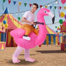 1pc Adult Inflatable Flamingo Costume, Fits Height 1.5-2m, Suitable For Christmas, Cosplay, Anime Role Play, Party, Stage Performance And Masquerade - Flamingos - View 10
