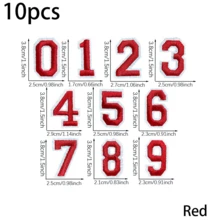 10/20/30pcs Multicolored Embroidered Number Patches, Combination Number Clothing Patches For DIY Decoration On Shirts, Skirts, Pants, Hats, Jeans - Multicolor - View 21
