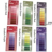 1pc Gradient Color Index Tab Sticky Notes, Reusable Writable Page Marker Flags With Ruler, Loose-Leaf Notebook Divider Labels, Multi-Color Book Marking Stickers, Suitable For Office, School, Journal Classification School Supplies - one-size - View 7