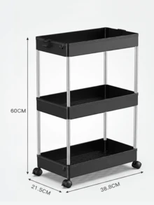 Functional Home Decor With Universal Wheels For Gliding Durable Washable Storage Container For Housewives Multipurpose Rack Household Items Great For Bedrooms To Hold Lotions Desk Oraganizer Kitchen Essentials - Multicolor - View 17