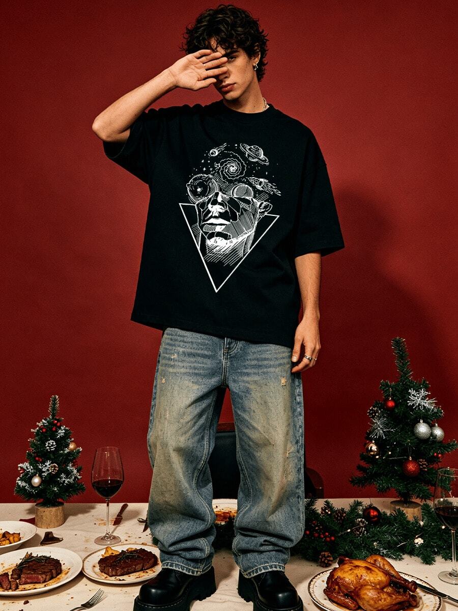 Men T-Shirts - Black - View 1