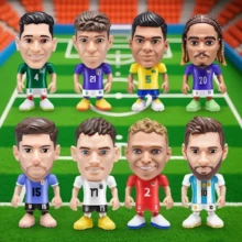 ZURU Bola Kejutan Bintang Sepak Bola Resmi - Kotak Misteri Mainan Koleksi Figur Aksi Sepak Bola (, , Ronaldo) - MultiWarna - View 3