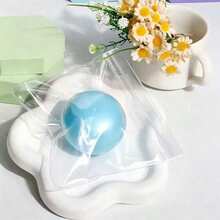 1pc 10cm Extra Large Fluffy Slime Ball Stress Relief Jumbo Squishy Toy, Slow Rebound Squeeze Toy, Perfect Gift For Birthday, Easter, Surprise - Multicolor - View 16